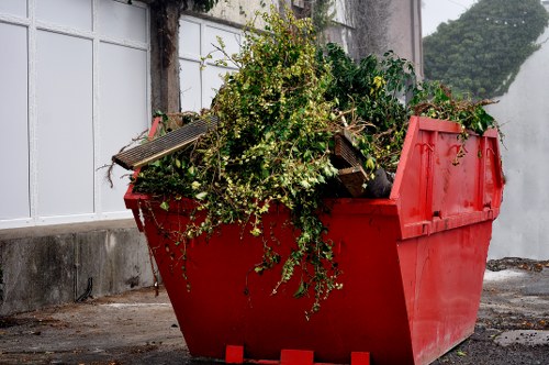 Sorting recyclable materials during a Garston property clearance